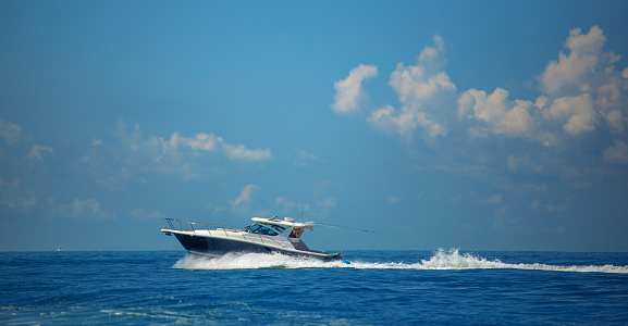 Speedboat in Miami Florida
