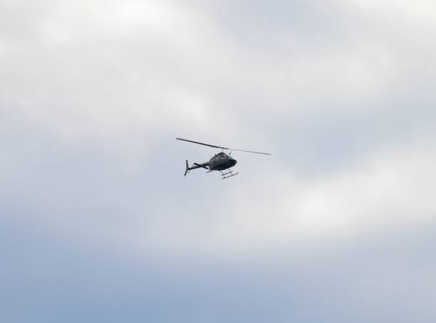 istock Helicopter flying high over Sydney Harbour Australia 1274489051