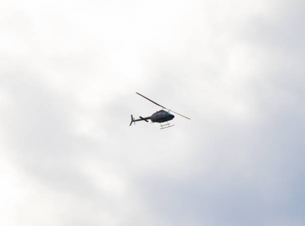 istock Helicopter flying high over Sydney Harbour Australia 1274489526