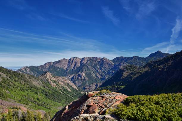 istock Lake Blanche Hiking Trail panorama views. Wasatch Front Rocky Mountains, Twin Peaks Wilderness,  Wasatch National Forest in Big Cottonwood Canyon in Salt Lake County Utah. United States. 1274555346