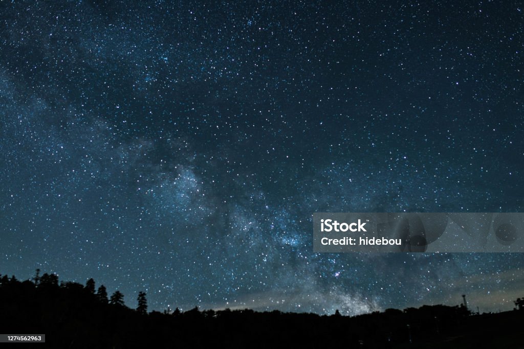Milky Way at Nakayama Pass Sky Stock Photo
