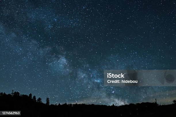 Milky Way At Nakayama Pass Stock Photo - Download Image Now - Sky, Night, Star - Space