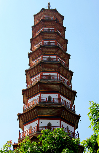 Flower Pagoda of temple of Six Banyan Trees Guangzhou China
