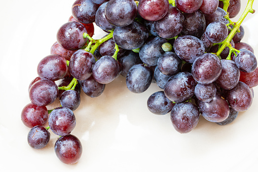 Grapes isolated on white background