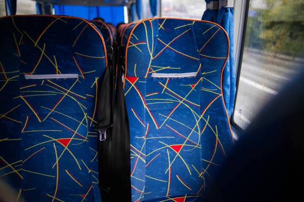 istock Blue comfortable seats in a luxury bus 1274628158