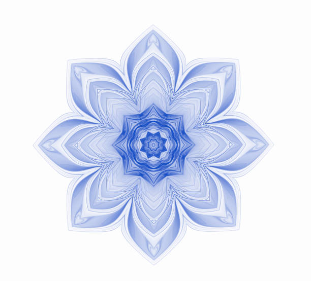 istock Abstract fractal blue flower 1274678898