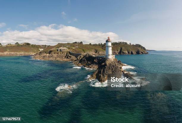 Lighthouse Petit Minou In Brittany Australia Stock Photo - Download Image Now - Brittany - France, Lighthouse, Brest - Brittany
