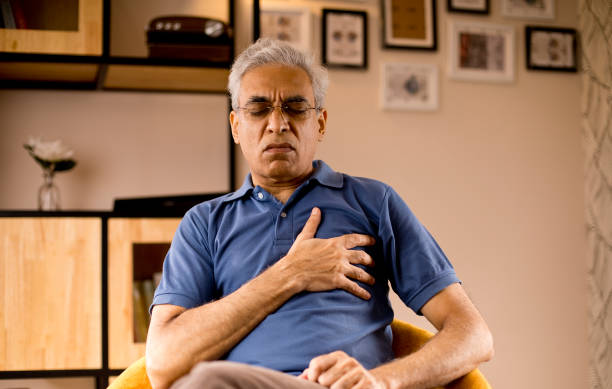 istock Old man suffering with heart disease 1274688800
