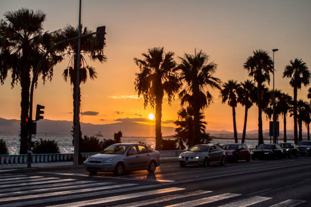 istock Sunset on Bay Gibraltar, Spain 1274718436