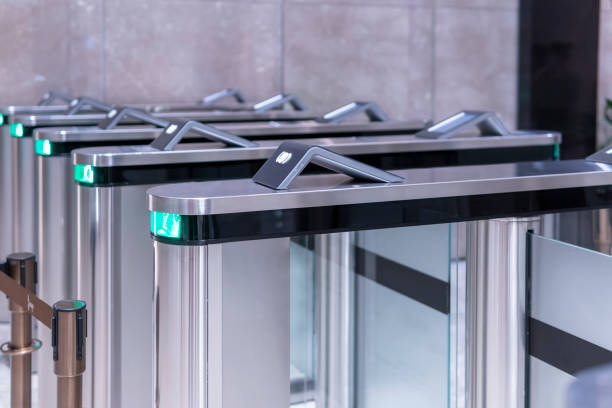 istock Electronic security check at the entrance of office building 1274773750