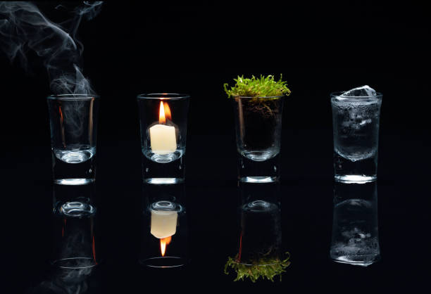 istock Four elements of nature - air, fire,  earth, water. 1274777930