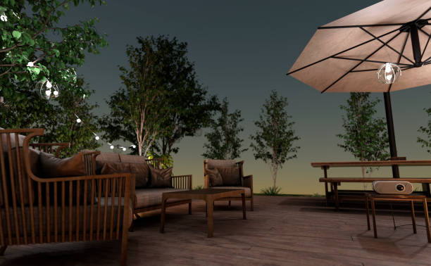 istock 3D illustration home theater outside 1274819111