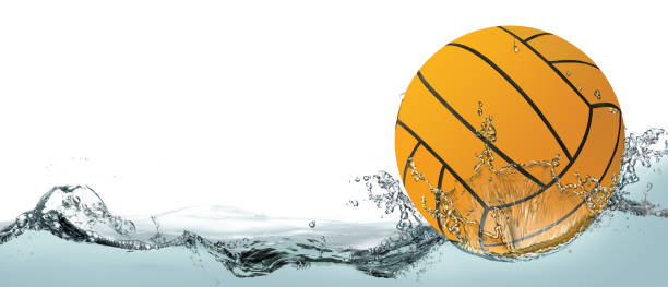 Water polo, background with ball. Water polo, abstract background with ball. water polo stock pictures, royalty-free photos & images