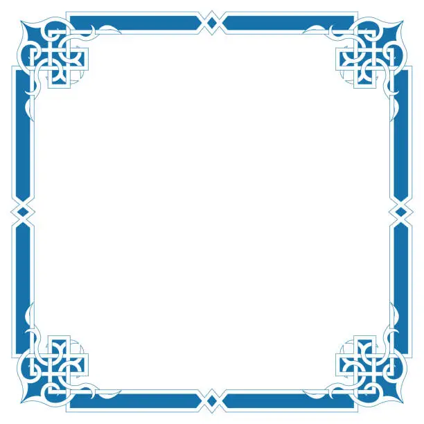 Vector illustration of The Frames of Chinese Style
