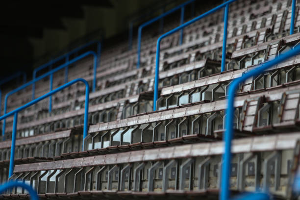 空的體育場座位。 - futbol factory 個照片及圖片檔