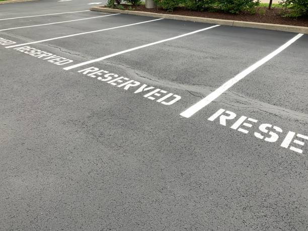 istock Parking Lot Reserved Spaces 1274939312