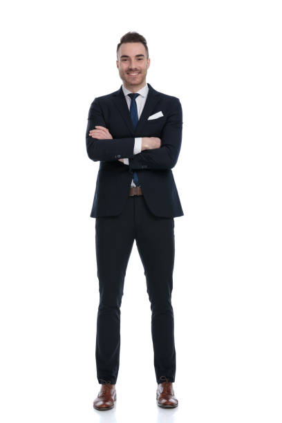 istock Cheerful businessman laughing with hands folded 1274955840