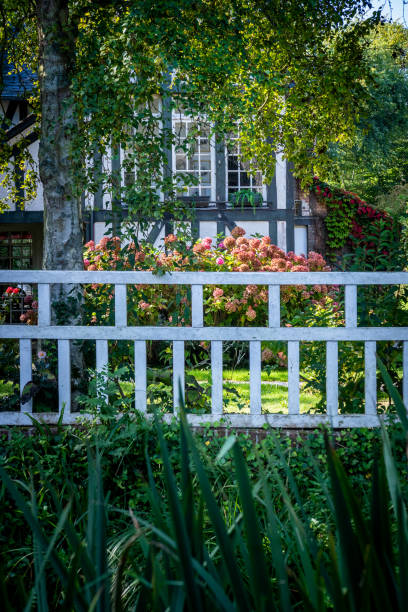 istock House with half-timbers in garden 1274963130