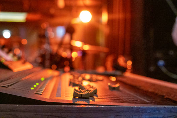 istock Sound recording studio mixing desk. 1274979221