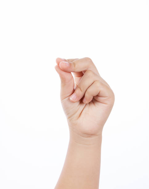 istock Child's Number 7 Gesture on White Background 1275023302