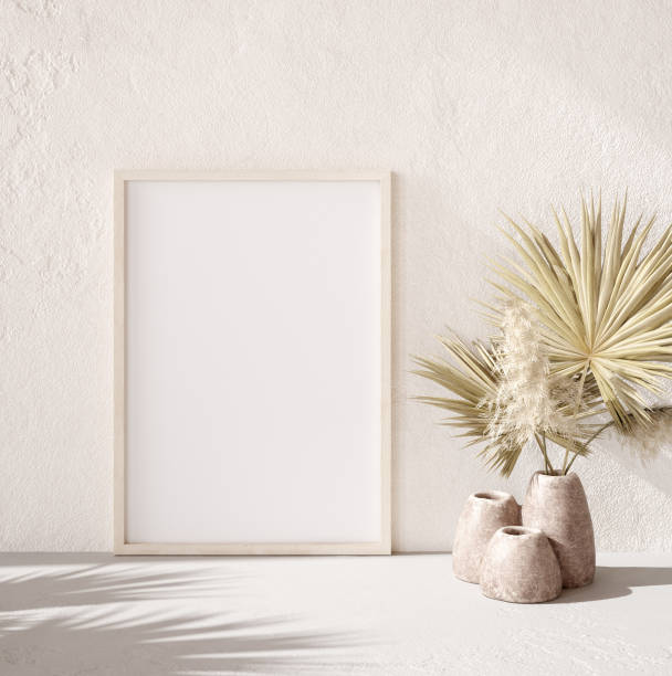 istock Mock up frame in home interior background close up 1275039253