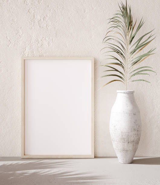 istock Mock up frame in home interior background close up 1275039257