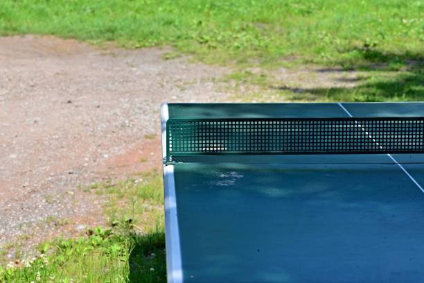 istock View of a green ping pong table. 1275052304