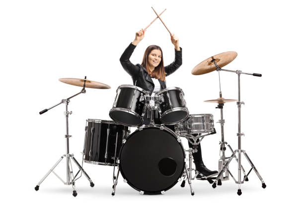 istock Young female drummer starting a drum session 1275060128