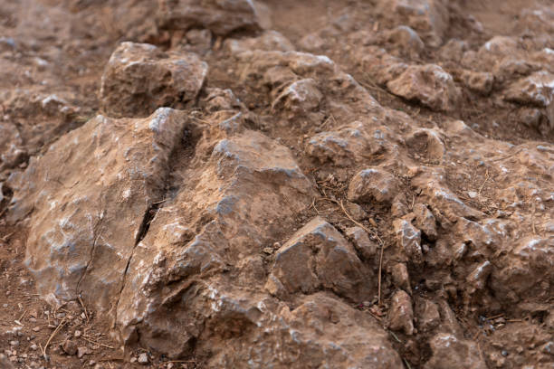 Rock formation close up in the mountains