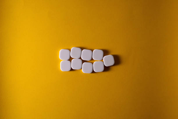istock Blocks of Empty Words in a Yellow Background. 1275071558