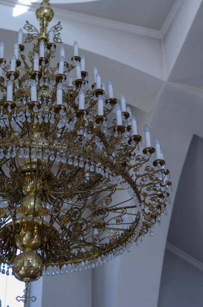 istock A massive chandelier inside a Christian church. 1275072899