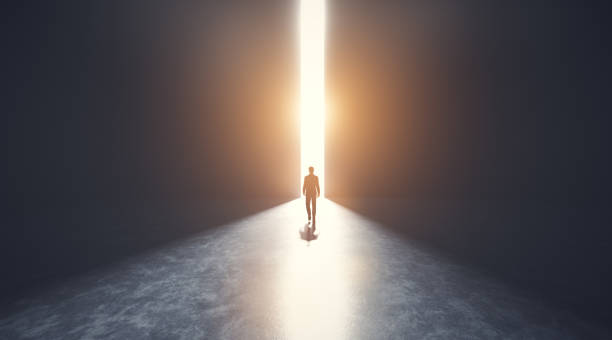 istock Walking to new better world. Hope and bright future 1275093135