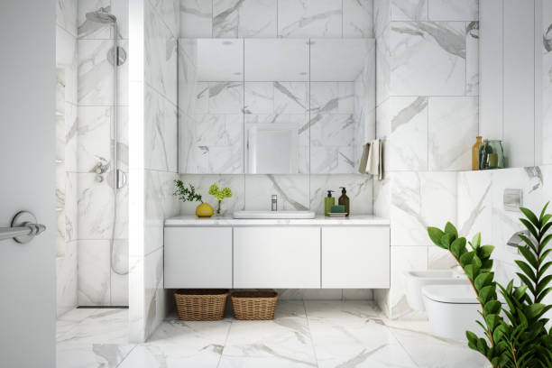 istock Modern Bathroom Interior stock photo 1275114764