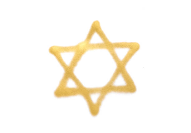 istock pattern gold Star of David on white background 1275125556