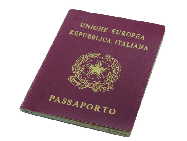 istock Italian Republic passport isolated on white 1275135202