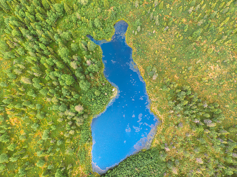 A lake shaping exactly like the shape of Finland found in Kittilä, north Finland.