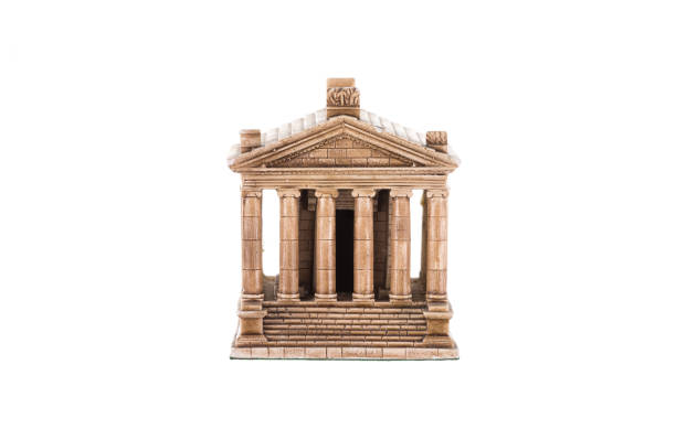 istock ancient european building with columns isolated on white background 1275144263