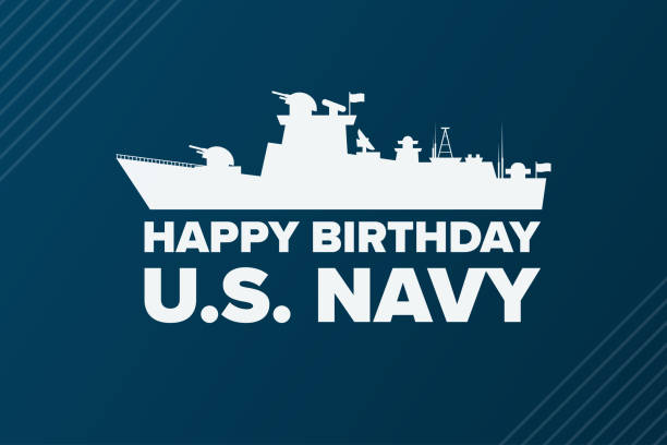 The United States or U.S. Navy Birthday. October 13. Holiday concept. Template for background, banner, card, poster with text inscription. Vector EPS10 illustration. The United States or U.S. Navy Birthday. October 13. Holiday concept. Template for background, banner, card, poster with text inscription. Vector EPS10 illustration navy stock illustrations