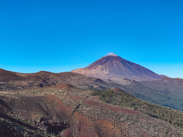 istock View Of Volcanic Mountain Against Blue Sky 1275148568