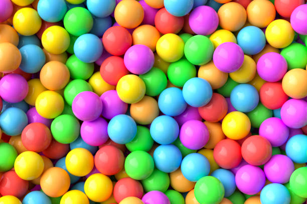 Colorful Gum Balls Background