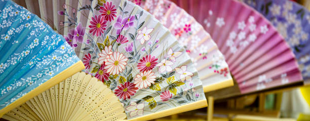 istock Japanese paper fans 1275185099