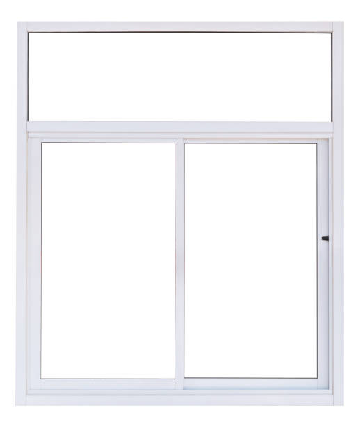 istock Modern clean pvc window isolated on white 1275203304