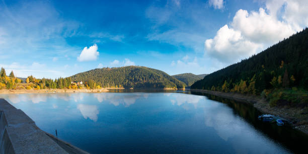 istock mountain lake in autumn season 1275215146