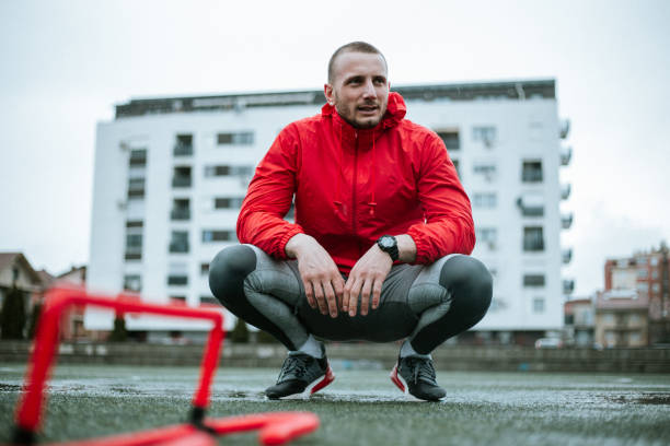 istock Taking a break of strenuous training on a rainy day 1275248612