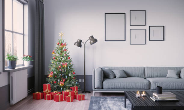 istock Living Room At Christmas 1275256457