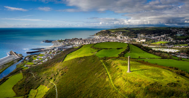 Aberystwyth Wales Aberystwyth, Ceredigion, West Wales, UK, popular tourist destination cardigan wales stock pictures, royalty-free photos & images