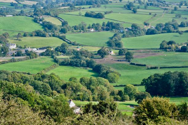 istock Welsh landscape from Brecon Beacons to Abergavenny 1275295366