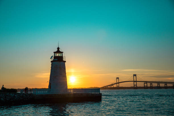 istock Sunset over Newport Harbor Lighthouse 1275360823