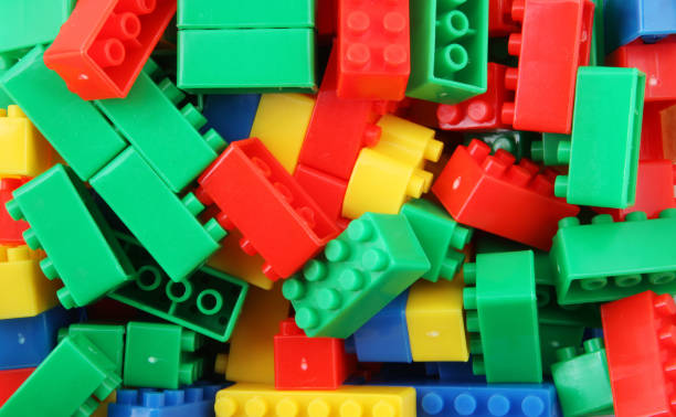 istock Plastic Building Blocks Toy Isolated On White Background 1275381242