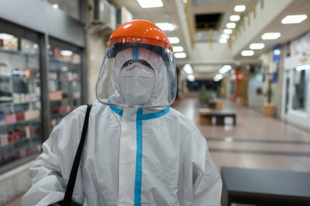istock Cleaning and disinfection of public areas 1275440607